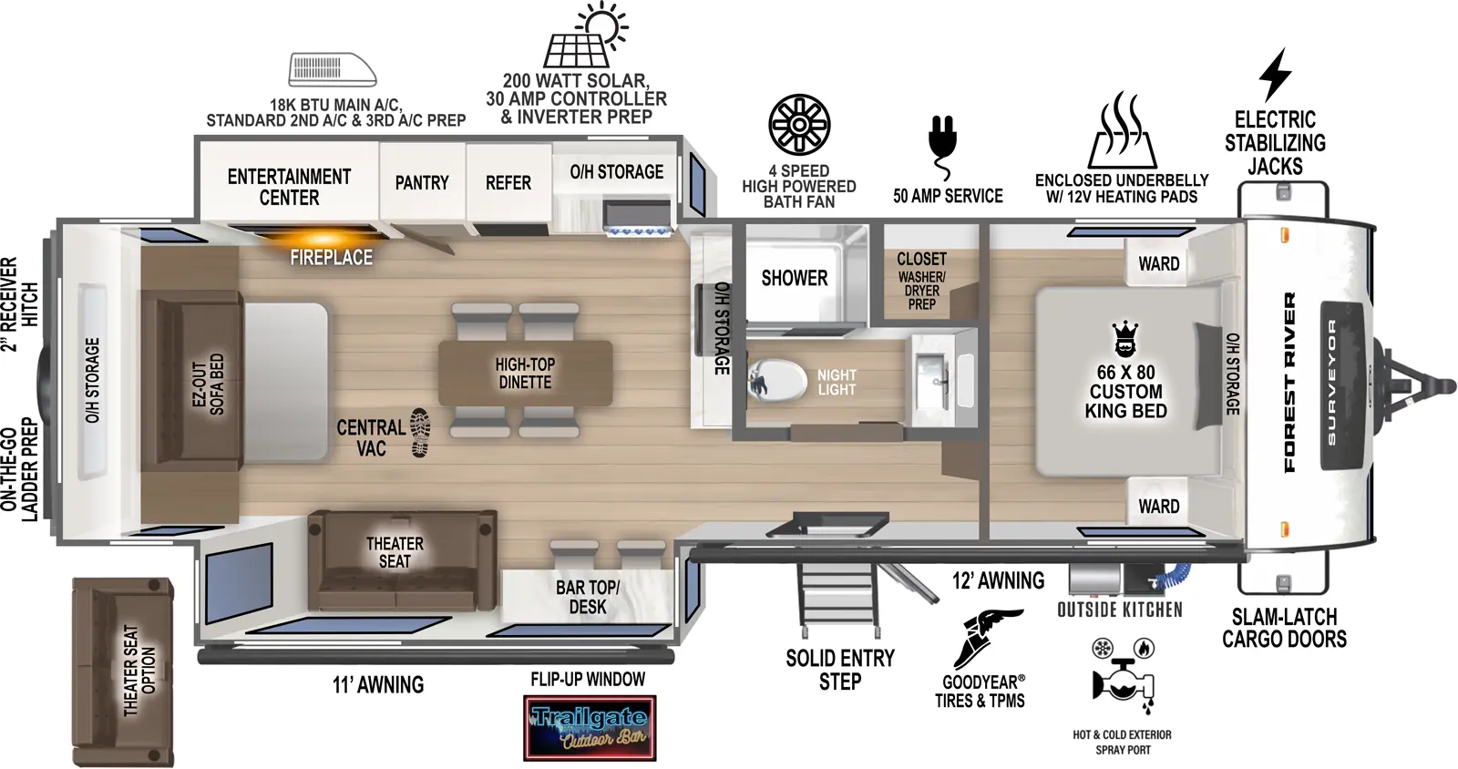 Grand Surveyor 290RLDS Floorplan